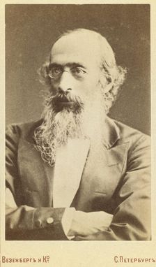 Konstantin Nikolaevich Bestzhev-Riumin, half-length portrait, facing..., between 1880 and 86. Creator: Unknown