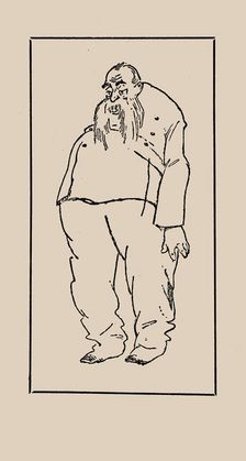 Konstantin Stanislavski as General Krutítsky in the comedy Even the smartest person can do..., 1910 Creator: Unknown artist