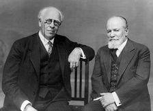 Konstantin Stanislavsky and Vladimir Nemirovich-Danchenko, 1910s. Creator: Anonymous