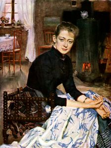 Konstnaren's Wife 1886 (1945). Artist: Sven Richard Bergh