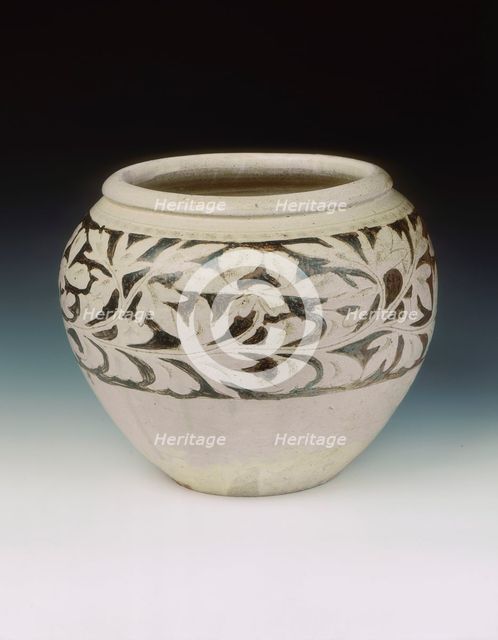 Konwa stoneware jar, Liao dynasty, China, 11th-early 12th century. Creator: Unknown.