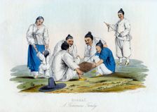 Koorai, a Fisherman's Family 1848.Artist: J Bull