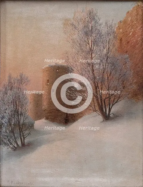 Koporye Fortress. Artist: Kondratenko, Gavriil Pavlovich (1854-1924)