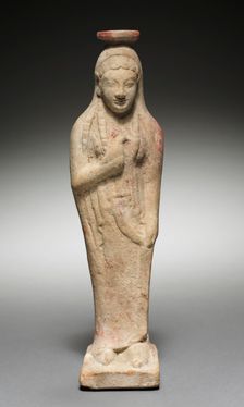 Kore Holding a Dove, 525-500 BC. Creator: Unknown