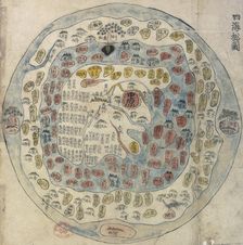 Korean world map, 19th century. Creator: Unknown
