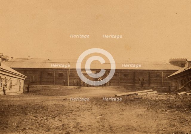 Korsakov Prison for Exiled Convicts in Southern Sakhalin, 1880-1899. Creator: Innokenty Ignatievich Pavlovsky.
