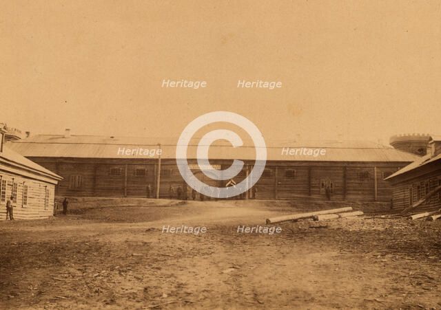 Korsakov Prison for Exiled Convicts in Southern Sakhalin, 1880-1899. Creator: Innokenty Ignatievich Pavlovsky.