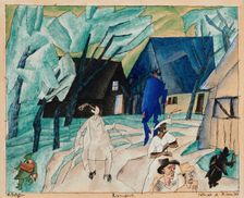 Korswandt, 1915. Creator: Lyonel Feininger