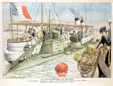 Korrigan French navy submarine, 1906