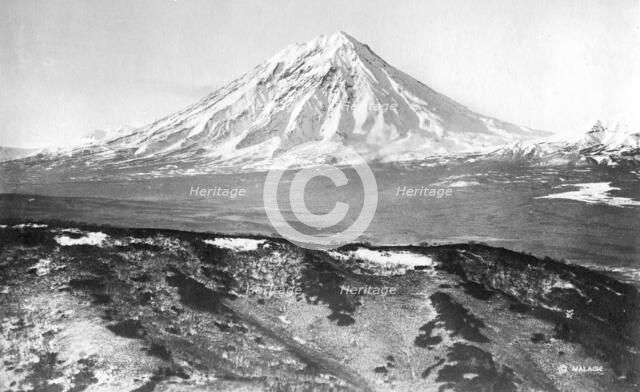 Koryaksky volcano, 1922-1923. Creator: Rene Malaise.