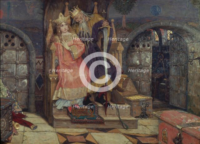 Koschei the Immortal, 1917-1926. Artist: Vasnetsov, Viktor Mikhaylovich (1848-1926)
