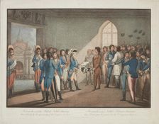 Kosciusko and the Polish Nobles obtaining their Liberty by the generosity of the Emperor..., 1801. Creator: Gaugain, Thomas (1756-1810)