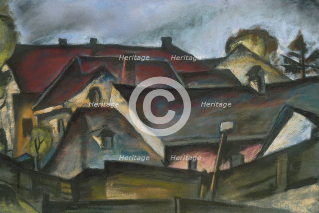 Kosice roofs, 1928. Creator: Konstantin Bauer.