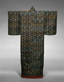 Kosode, Japan, late Edo period (1789-1868)/ Meiji period (1868-1912), 19th century. Creator: Unknown