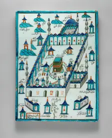 Ka'ba Tile, Turkey, ca. 1720-30. Creator: Osman Ibn Mehmed