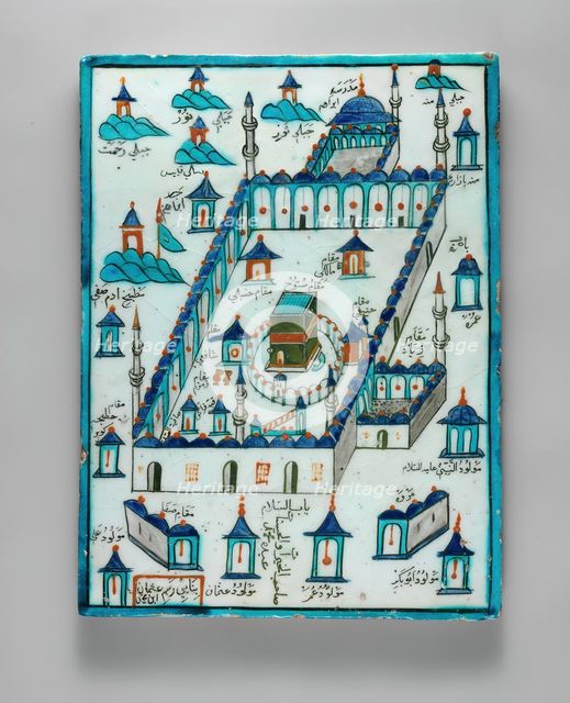 Ka'ba Tile, Turkey, ca. 1720-30. Creator: Osman Ibn Mehmed.