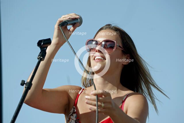 Kat Eaton, The Coalminers, Jazz on the Vine, Sevenoaks, Kent, 13Sep 2020. Creator: Brian O'Connor.