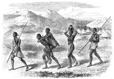 Katchiba, King of the Obbo Country, going a journey, 1865. Creator: Unknown