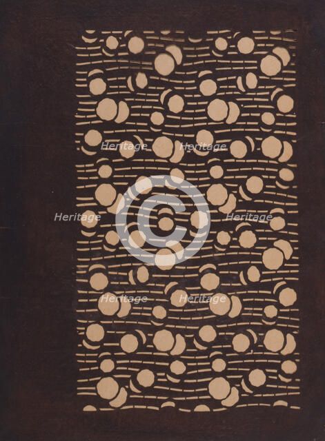 Katagami stencil, between 1900 and 1952. Creator: Unknown.