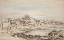 Katajanokka, sketch, 1867. Creator: Magnus von Wright