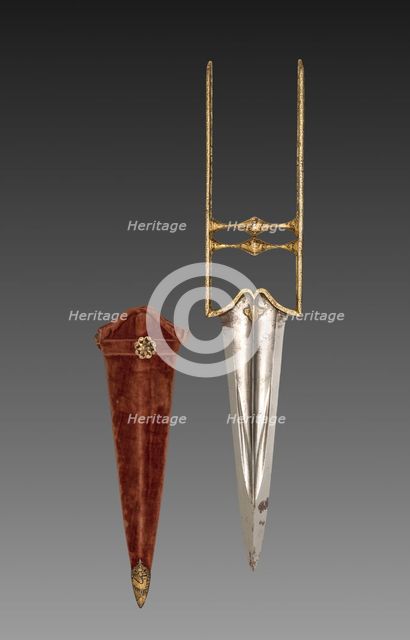 Katar dagger, 1700s. Creator: Unknown.