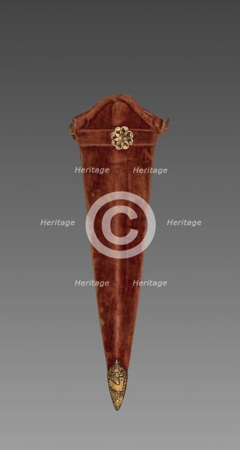 Katar (Stabbing Dagger): Sheath, 1700s. Creator: Unknown.
