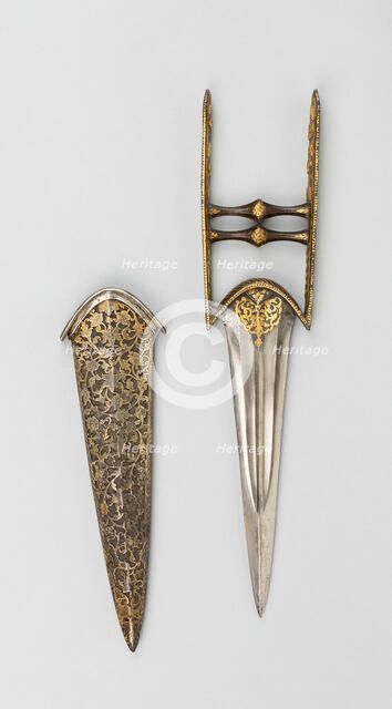 Katar with Scabbard, Turkey, 17th-18th century. Creator: Unknown.