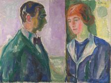 Käte and Hugo Perls, 1913. Creator: Munch, Edvard (1863-1944)