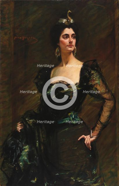 Kate Deering Ridgely, after 1900. Creator: Alice Pike Barney.