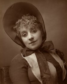 Kate Santley, American-born British actress, singer, comedienne, and theatre manager, 1883. Artist: St James's Photographic Co