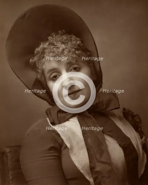 Kate Santley, American-born British actress, singer, comedienne, and theatre manager, 1883. Artist: St James's Photographic Co