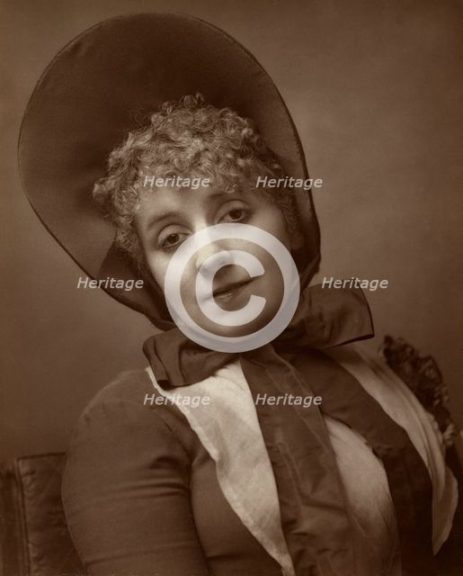 Kate Santley, American-born British actress, singer, comedienne, and theatre manager, 1883. Artist: St James's Photographic Co