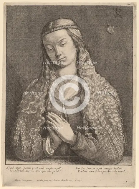 Katharine Furlegerin, 1646. Creator: Wenceslaus Hollar.