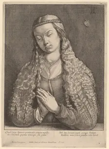 Katharine Furlegerin, 1646. Creator: Wenceslaus Hollar