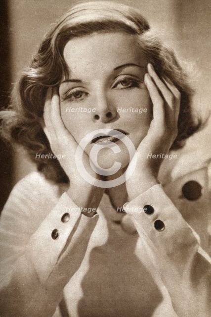 Katharine Hepburn, American actress, 1933. Artist: Unknown