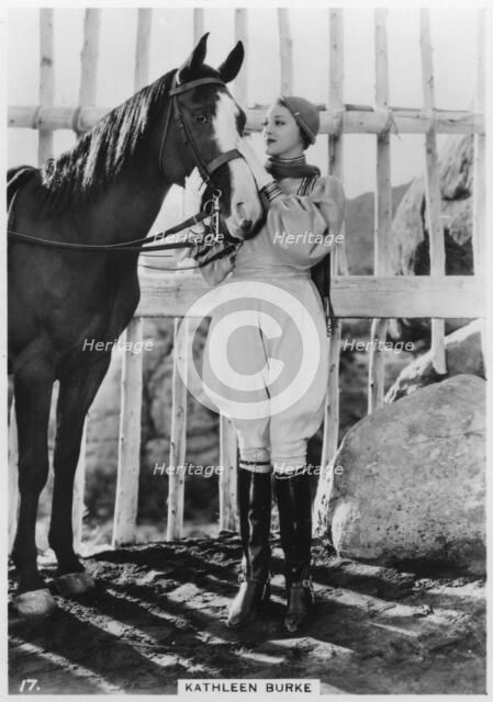 Kathleen Burke, American film actress, c1938. Artist: Unknown