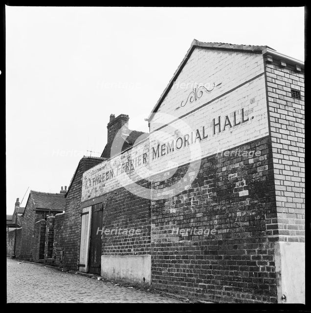 Kathleen Ferrier Memorial Hall, 36 Cavour Street, Etruria, Hanley, Stoke-on-Trent, 1965-1968. Creator: Eileen Deste.