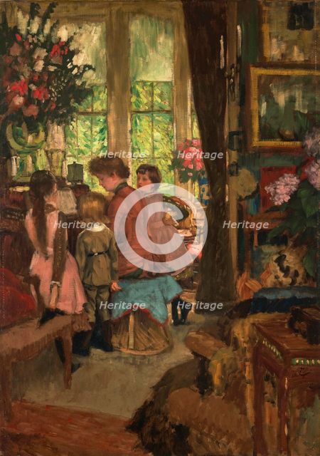 Kathleen Newton at the Piano, c1881. Creator: Tissot, James Jacques Joseph (1836-1902).