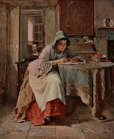 Katie's Letter 1875, (c1902). Creator: Unknown