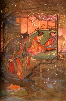Kato Sayemon in his Palace of the Shogun Ashikaga 1912. Creator: Evelyn Paul