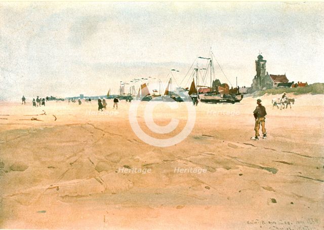 'Kattwijk aan Zee in 1889', (c1900). Creator: Unknown.