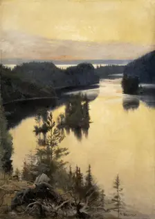 Kaukola Ridge at Sunset, 1889-1890
