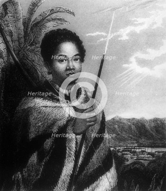 Kauikeaouli, Hawaii, 1825. Artist: Dampier