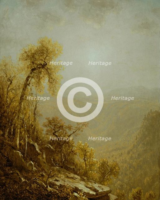Kauterskill Clove, Catskill Mountains, 1880. Creator: Sanford Robinson Gifford.
