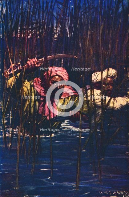 'Kavanagh and Kunuji in the Swamp', 1857 (c1912). Artist: Unknown.