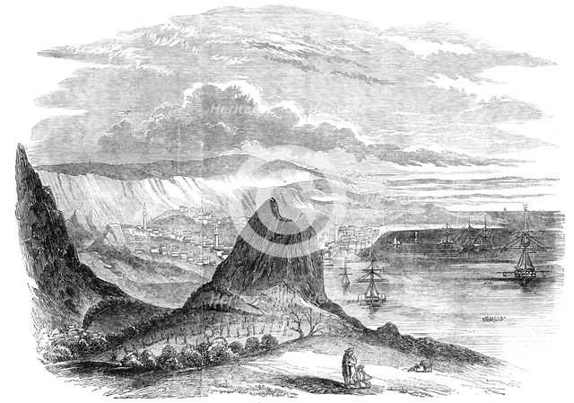 Kavarna Bay, and Town of Baltschik, 1854. Creator: Unknown.
