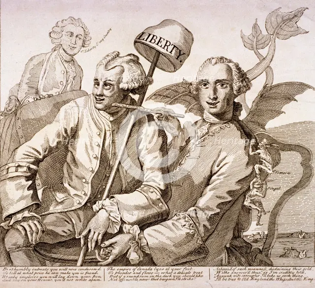 'Kaw Jack have Canada or to the Tower ...', 1763.  Artist: Anon