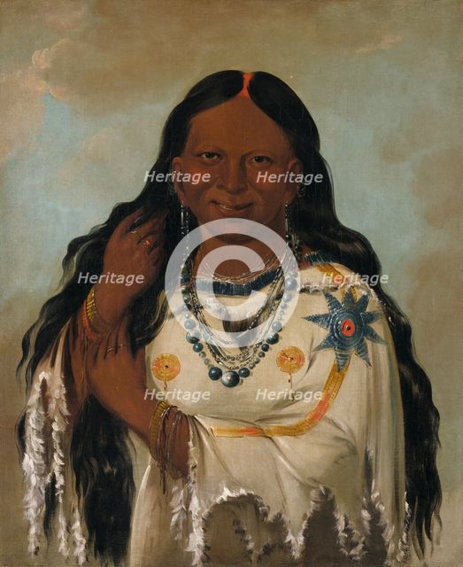 Kay-a-gís-gis, a Young Woman, 1832. Creator: George Catlin.