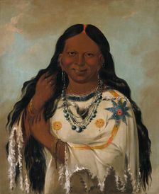 Kay-a-gís-gis, a Young Woman, 1832. Creator: George Catlin