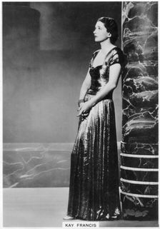 Kay Francis, American stage and film actress, 1938